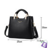 Bolsa Versalhes Feminina em Couro Legítimo - Medidas
